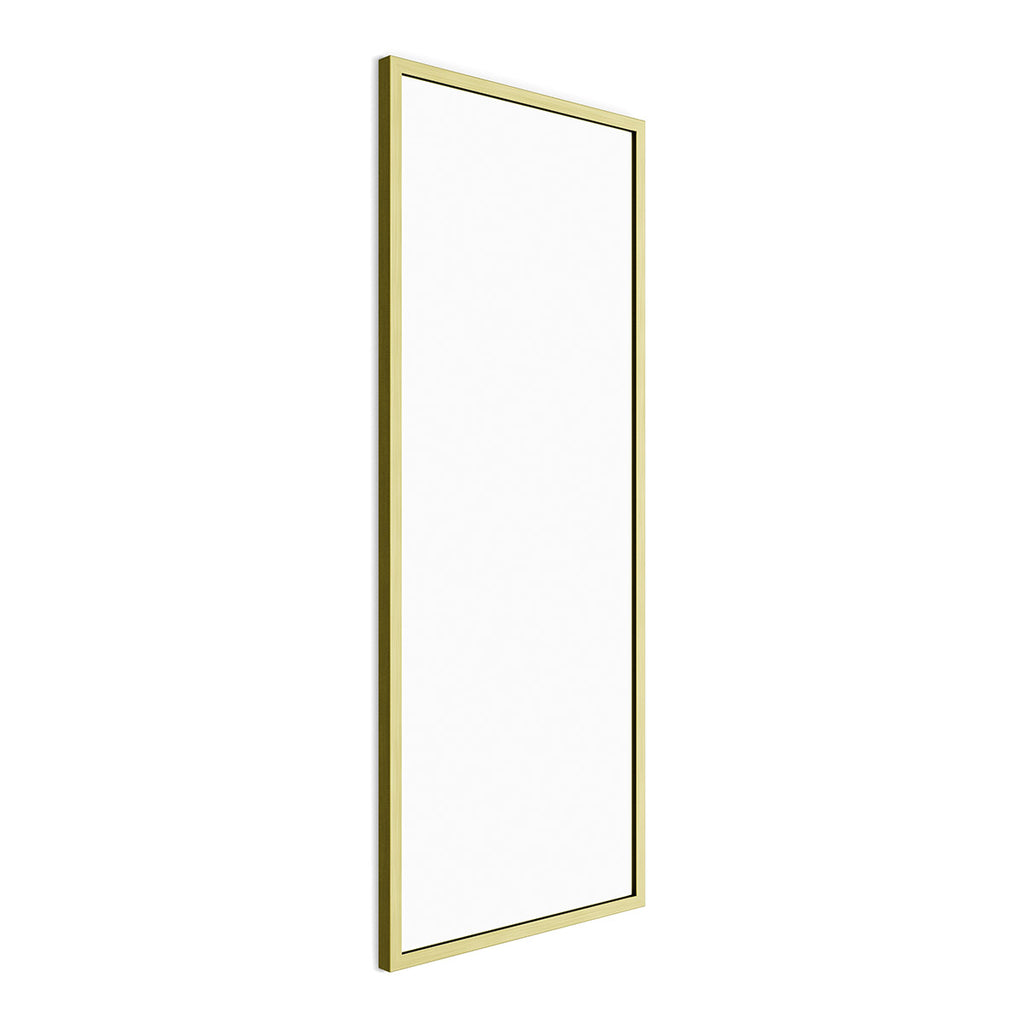 Docklands Rectangular Mirror 41 Brushed Brass - 40x100cm