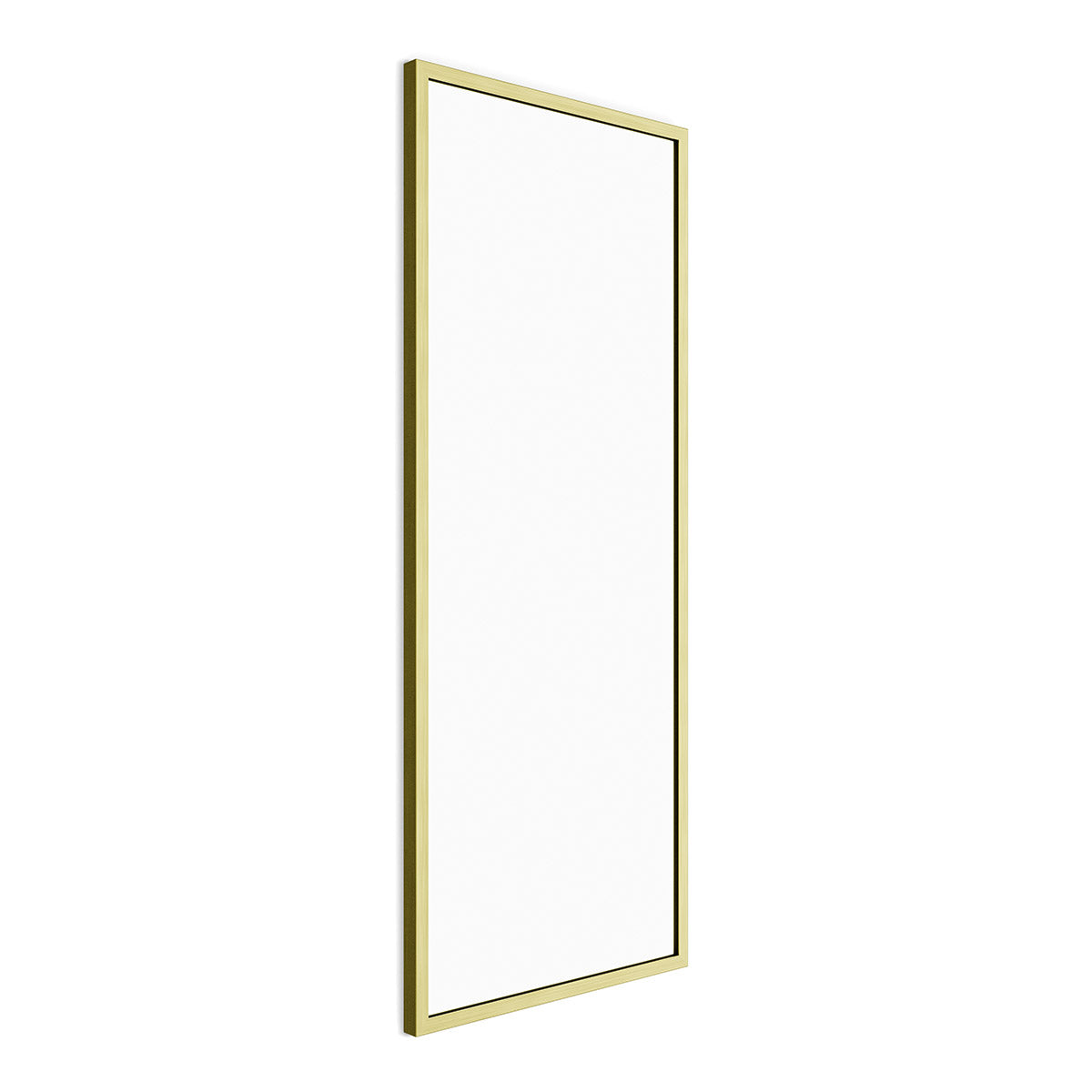 Docklands Rectangular Mirror 41 Brushed Brass - 40x100cm