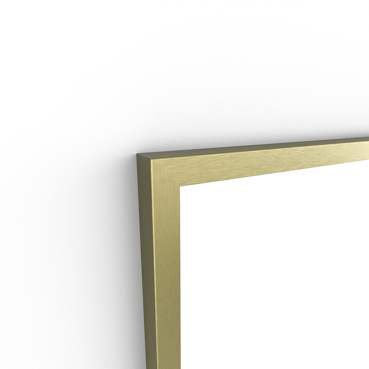 Docklands Rectangular Mirror 41 Brushed Brass - 40x100cm