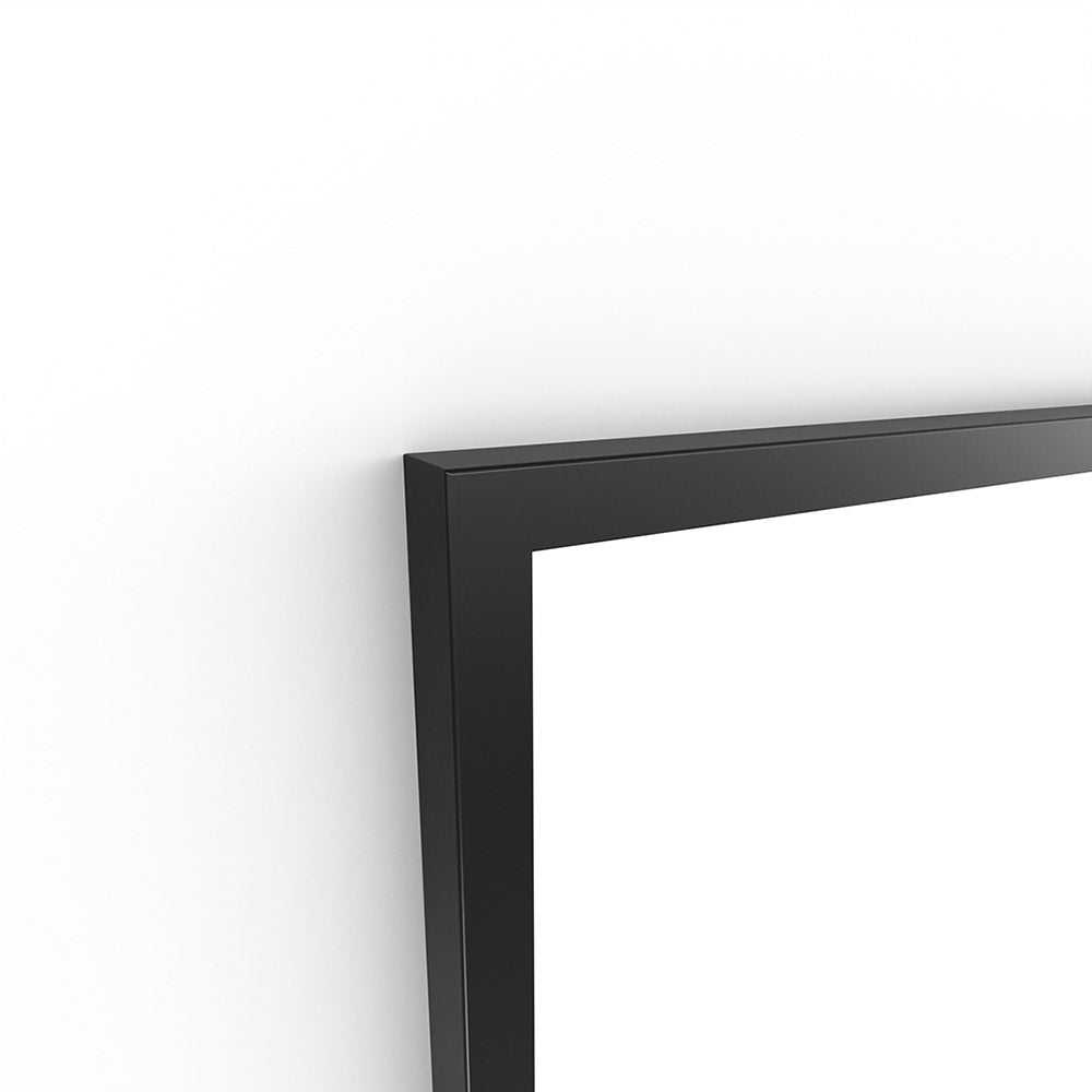 Docklands Rectangular Mirror 41 Black - 40x100cm