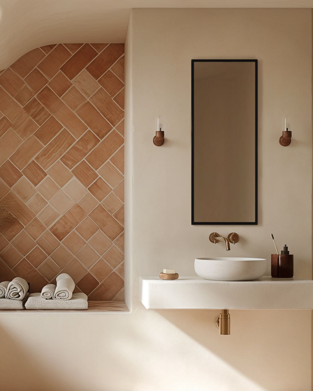 Docklands Rectangular Mirror 41 Black - 40x100cm