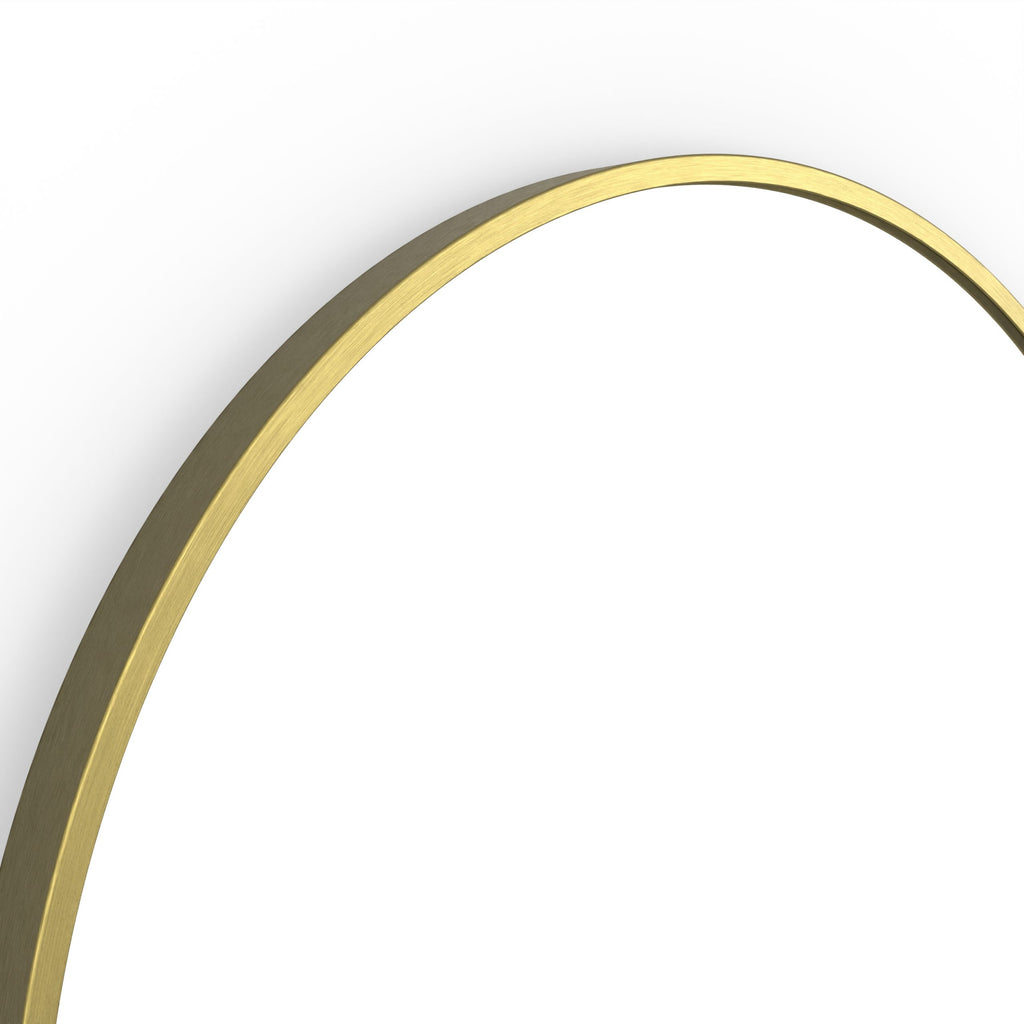 Docklands Capsule Mirror 50 Brushed Brass - 50x80cm