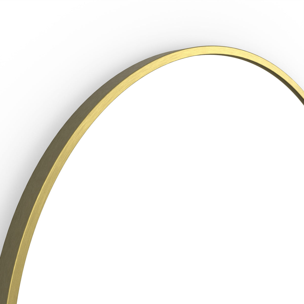 Docklands Capsule Mirror 50 Brushed Brass - 50x80cm