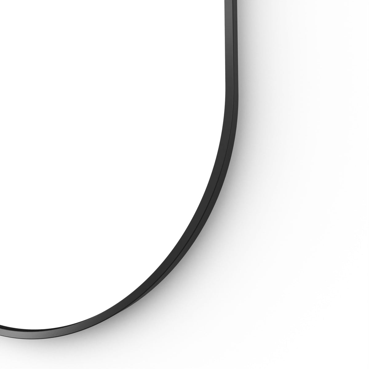 Docklands Capsule Mirror 50 Black - 50x80cm