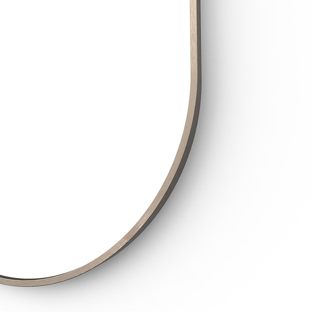Docklands Capsule Mirror 50 Brushed Bronze - 50x80cm