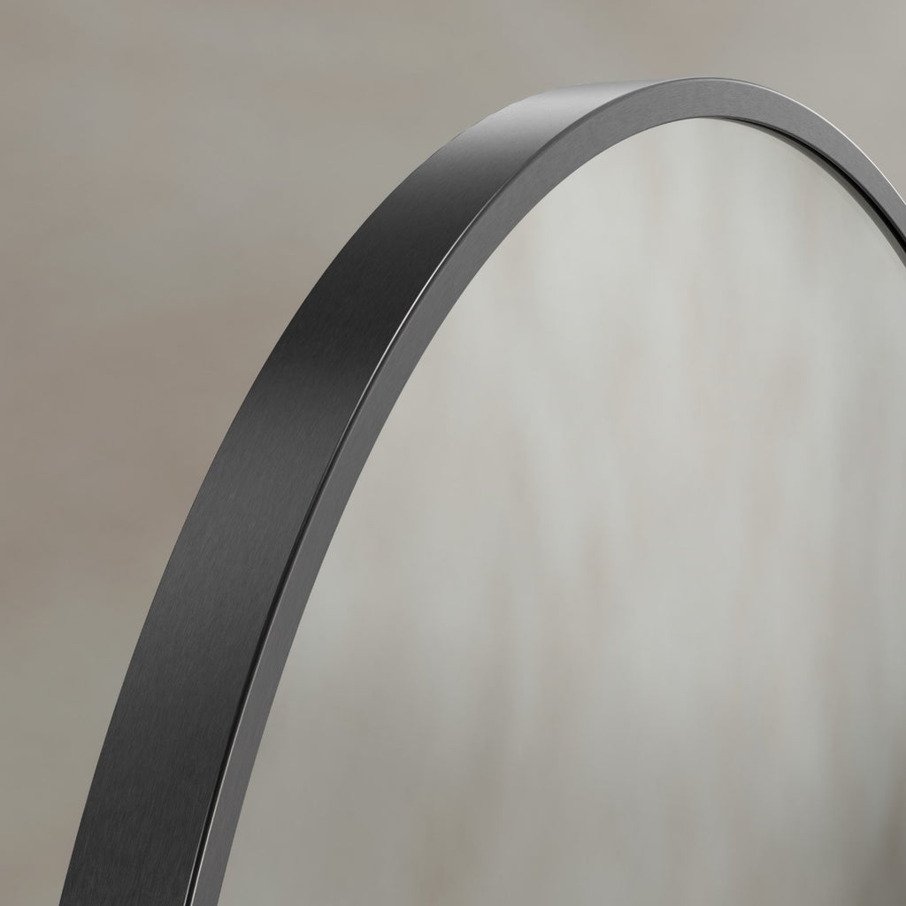 Docklands Capsule Mirror 50 Gunmetal - 50x80cm