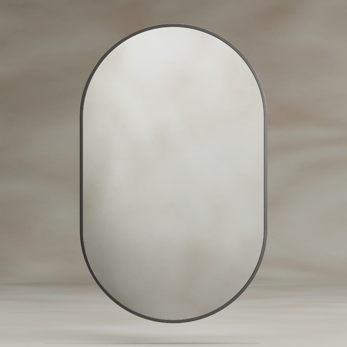 Docklands Capsule Mirror 50 Gunmetal - 50x80cm