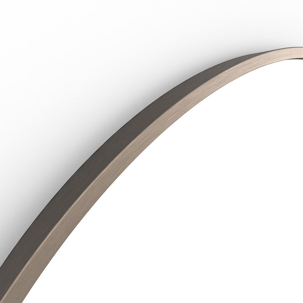 Docklands Round Mirror 60cm Brushed Bronze