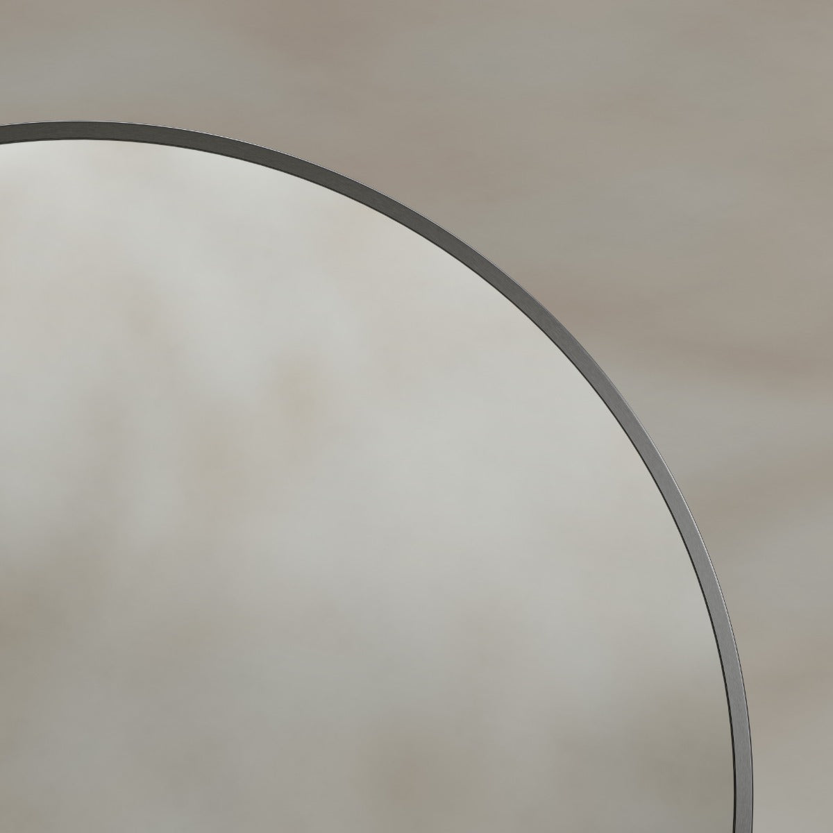 Docklands Round Mirror 60cm Gunmetal