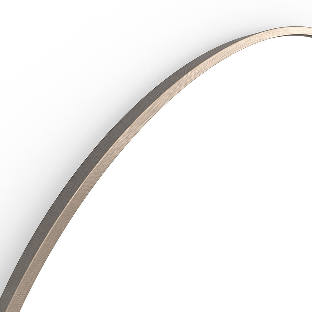 Docklands Round Mirror 80cm Brushed Bronze