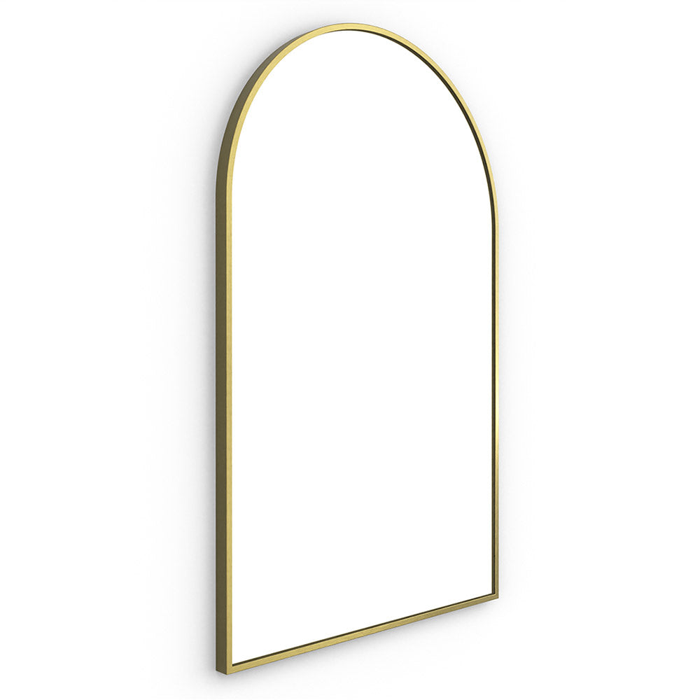 Docklands Arch Mirror 50 Brushed Brass - 50x80cm