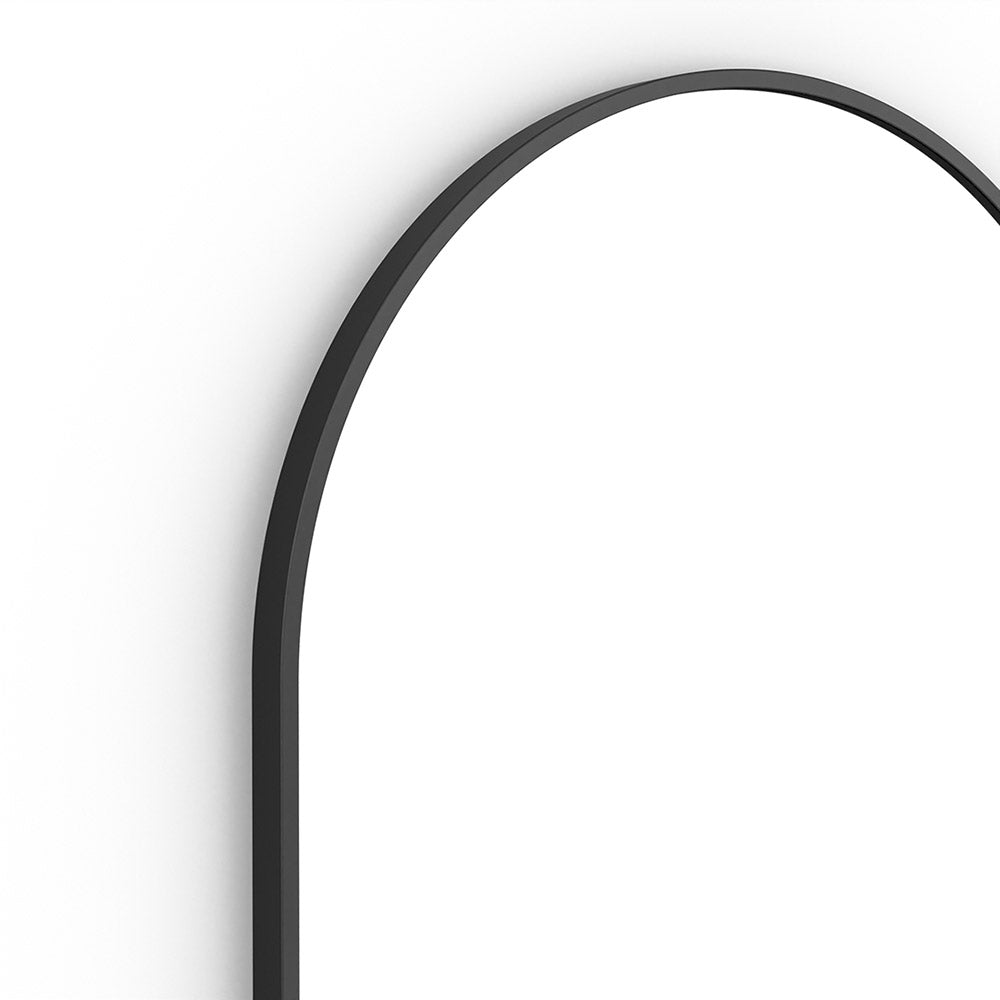 Docklands Arch Mirror 50 Black - 50x80cm