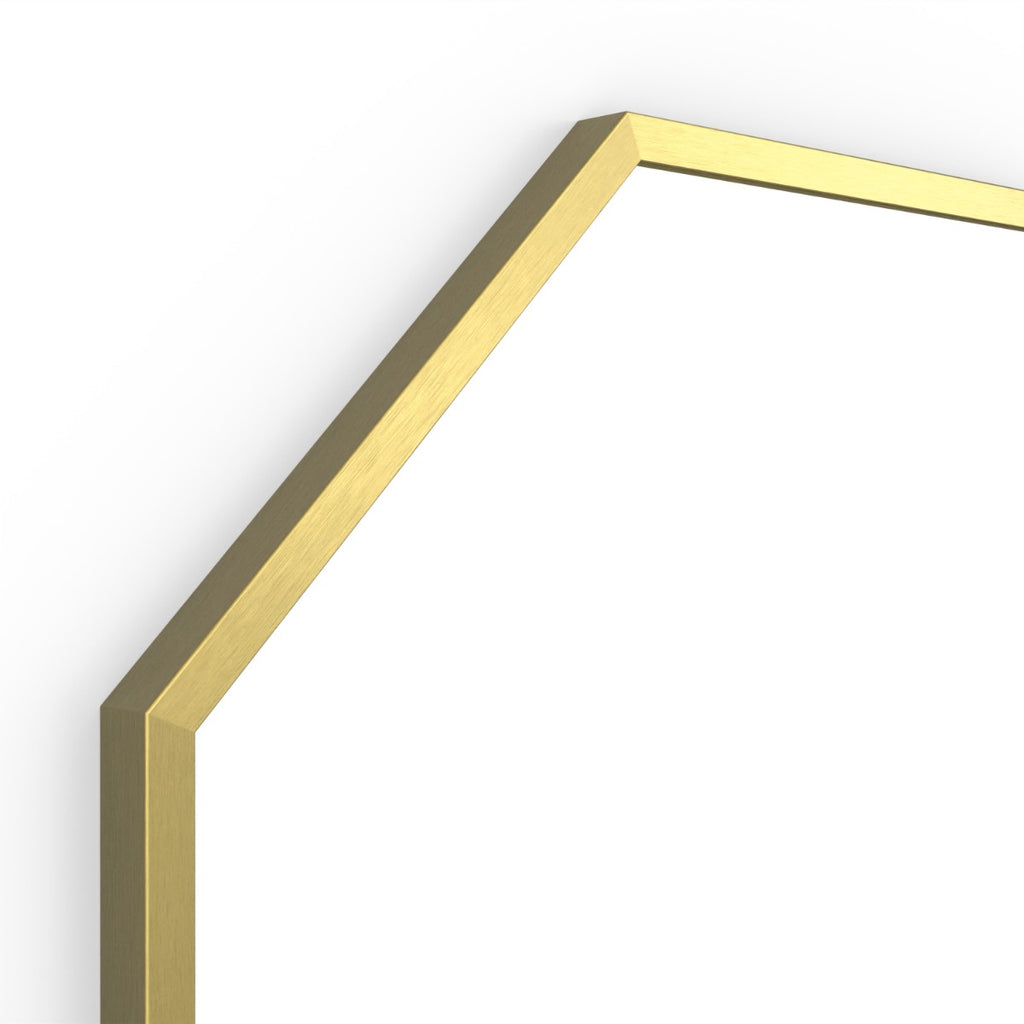 Docklands Octagon Mirror 60cm Brushed Brass