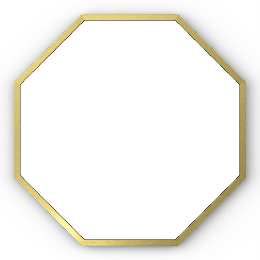 Docklands Octagon Mirror 60cm Brushed Brass
