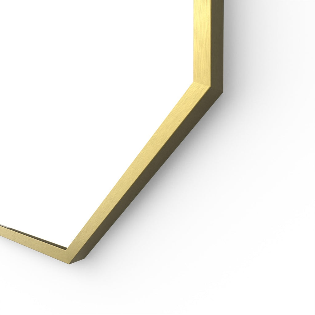 Docklands Octagon Mirror 60cm Brushed Brass
