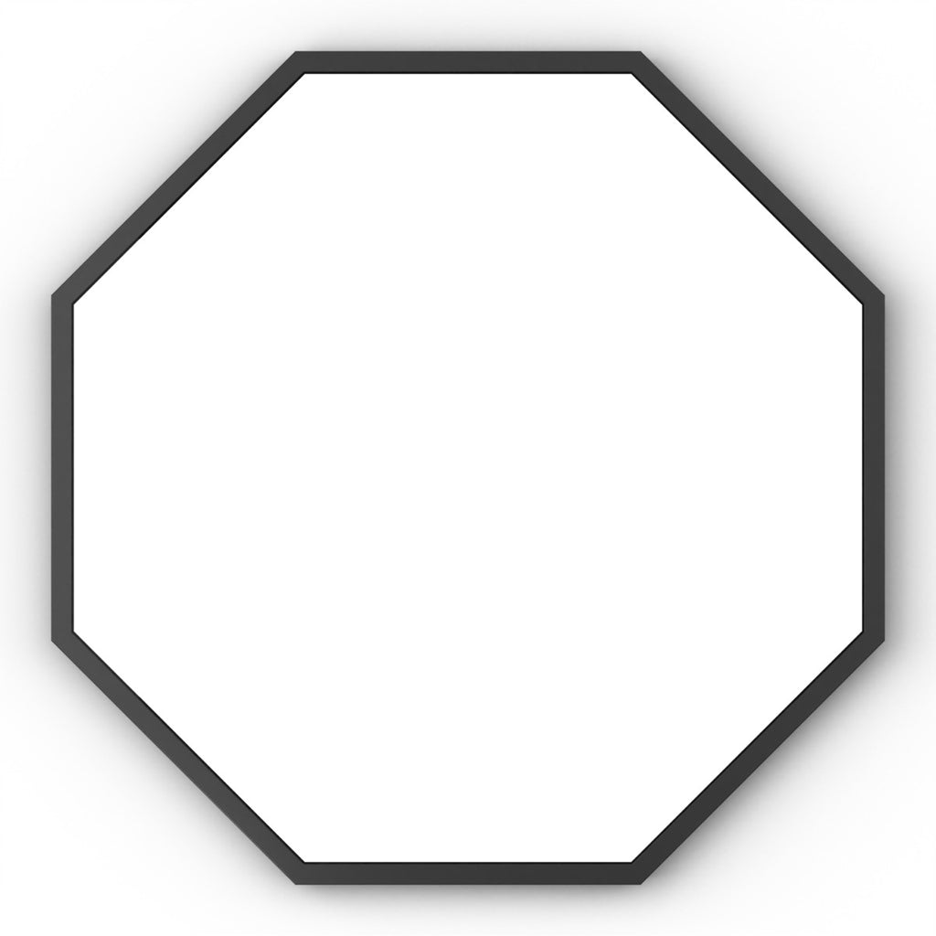 Docklands Octagon Mirror 60cm Black