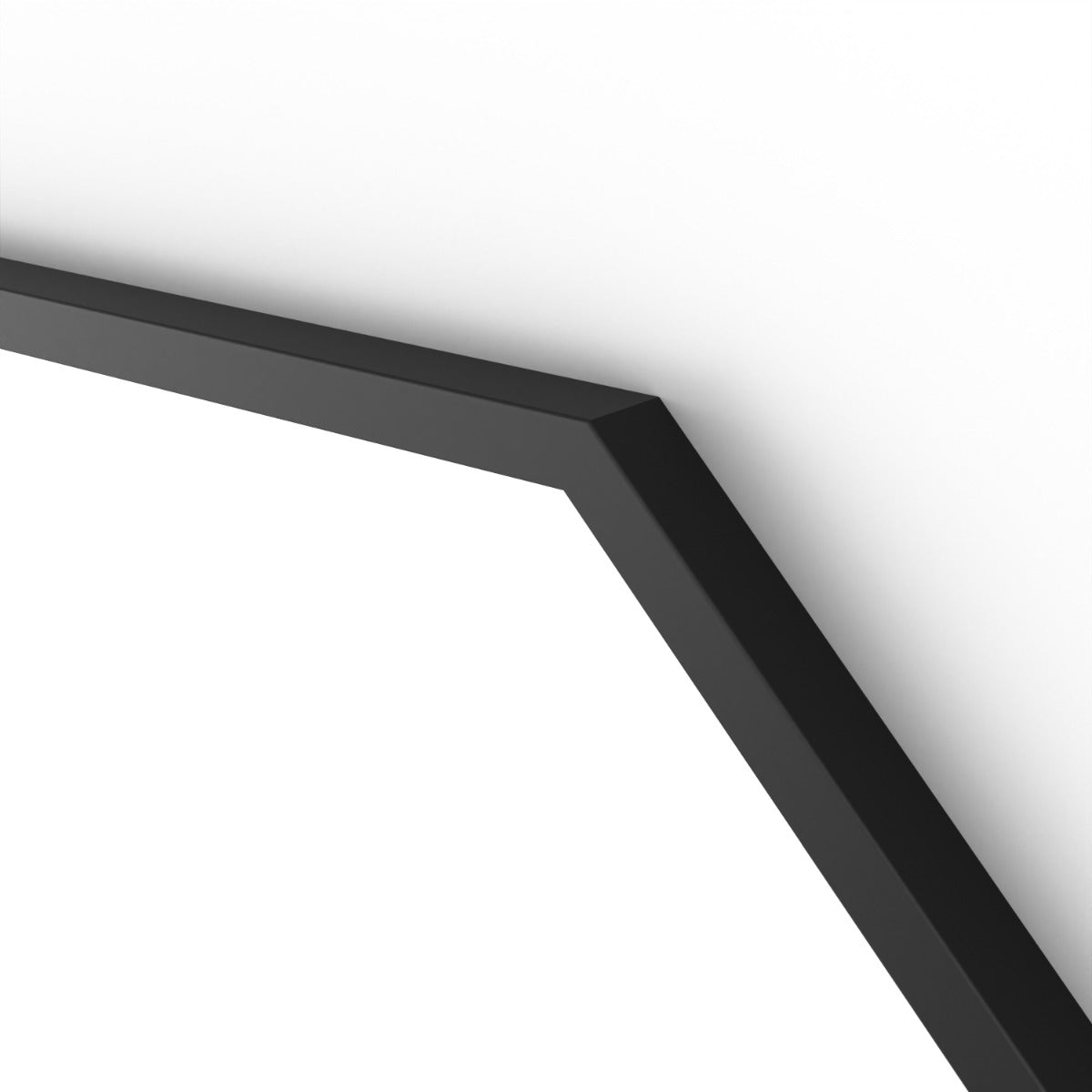 Docklands Octagon Mirror 60cm Black