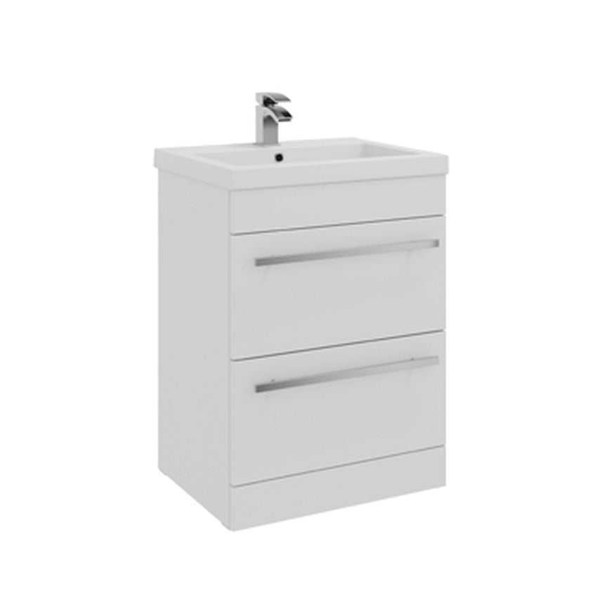 Duet 1100mm L-Shaped Furniture Pack – White gloss