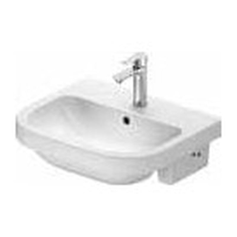 Duravit D-Code 550 semi-recessed basin