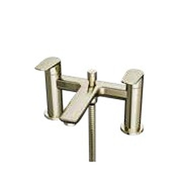 Etta Bath Shower Mixer in brushed brass