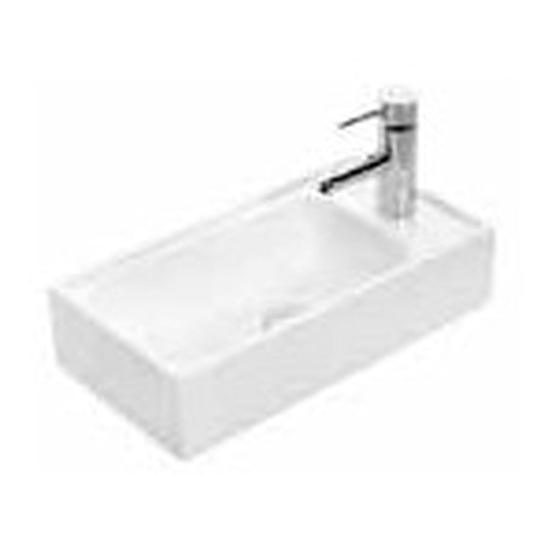 Evola 500 x 265mm rectangular basin with tap hole