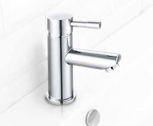 Evola taps from the Tilelyte Brassware Collection in a bathroom setting