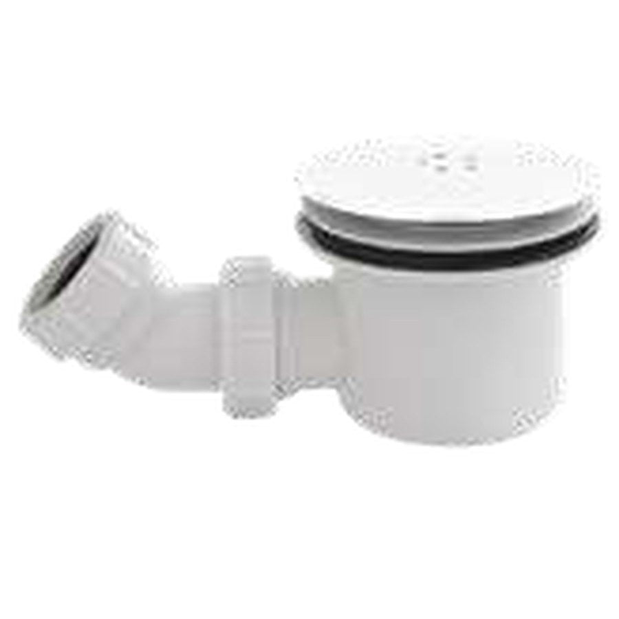 90mm Fast Flow Shower Tray Wastes, White