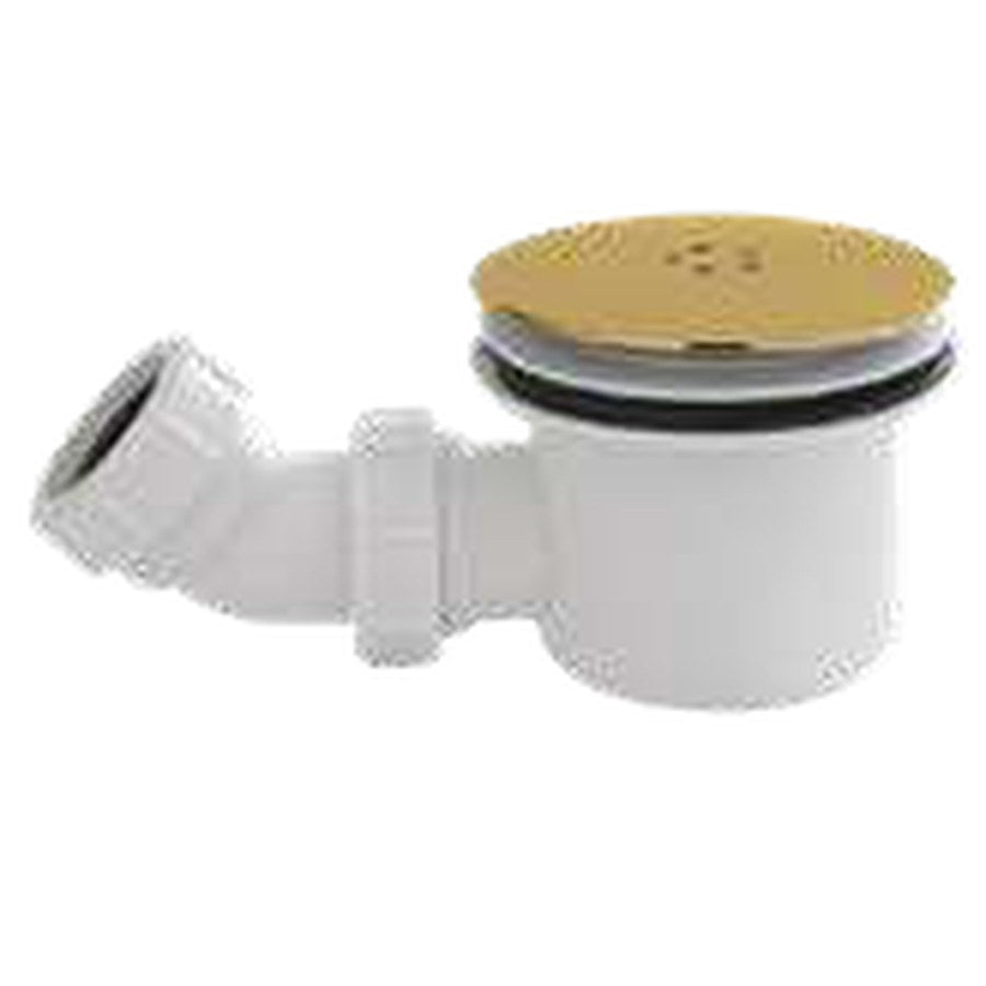 90mm Fast Flow Shower Tray Wastes, Brass
