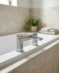 Ferra Bath Filler in a bright modern bathroom