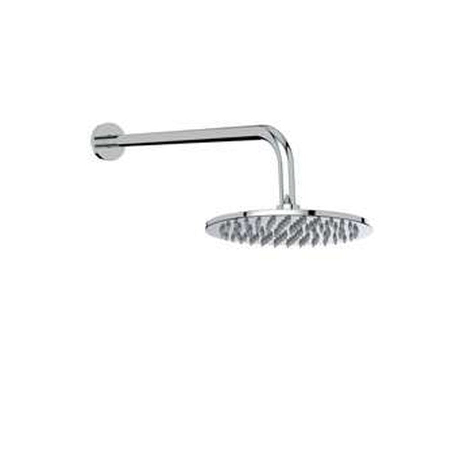 Fixed Overhead Shower Drenchers, Round 200mm brass head with wall arm