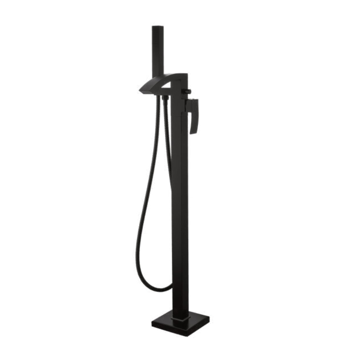 Fumo Matt Black Freestanding Bath Shower Mixer