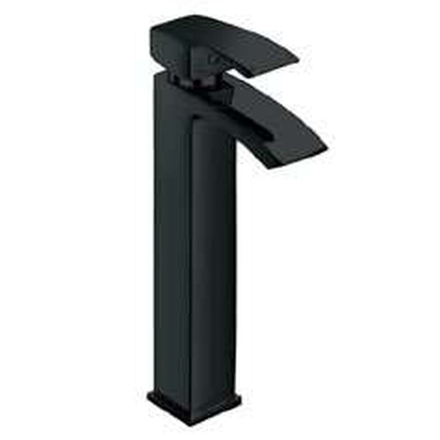 Fumo Matt Black Hi-Rise Mono Basin Mixer