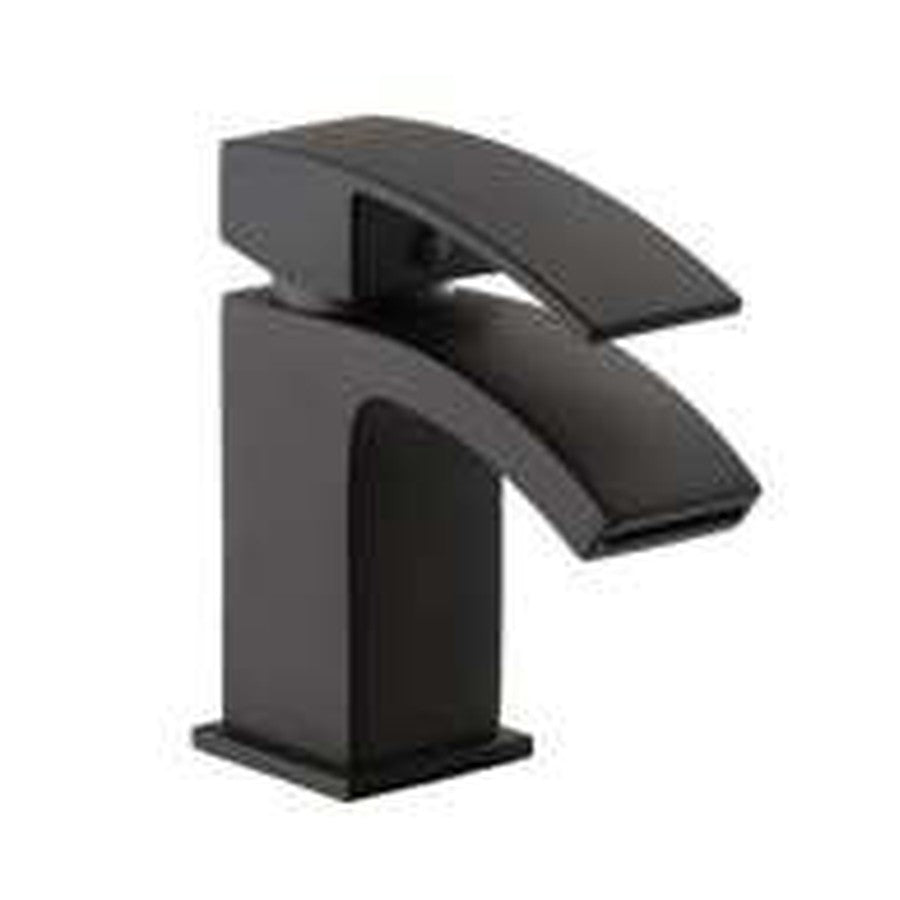 Fumo Matt Black Mono Basin Mixer