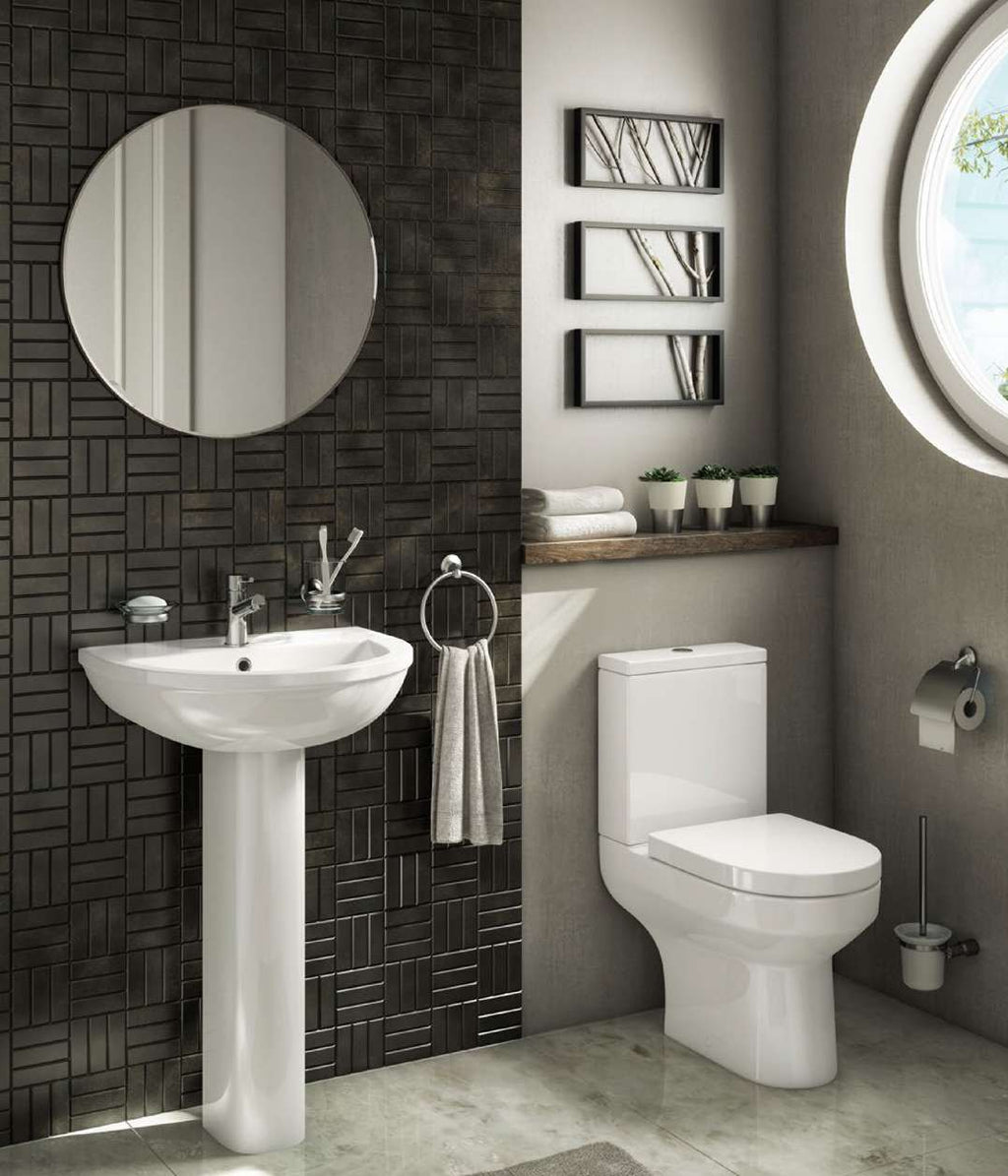 Gemma Close Coupled Toilet in a bathroom setting