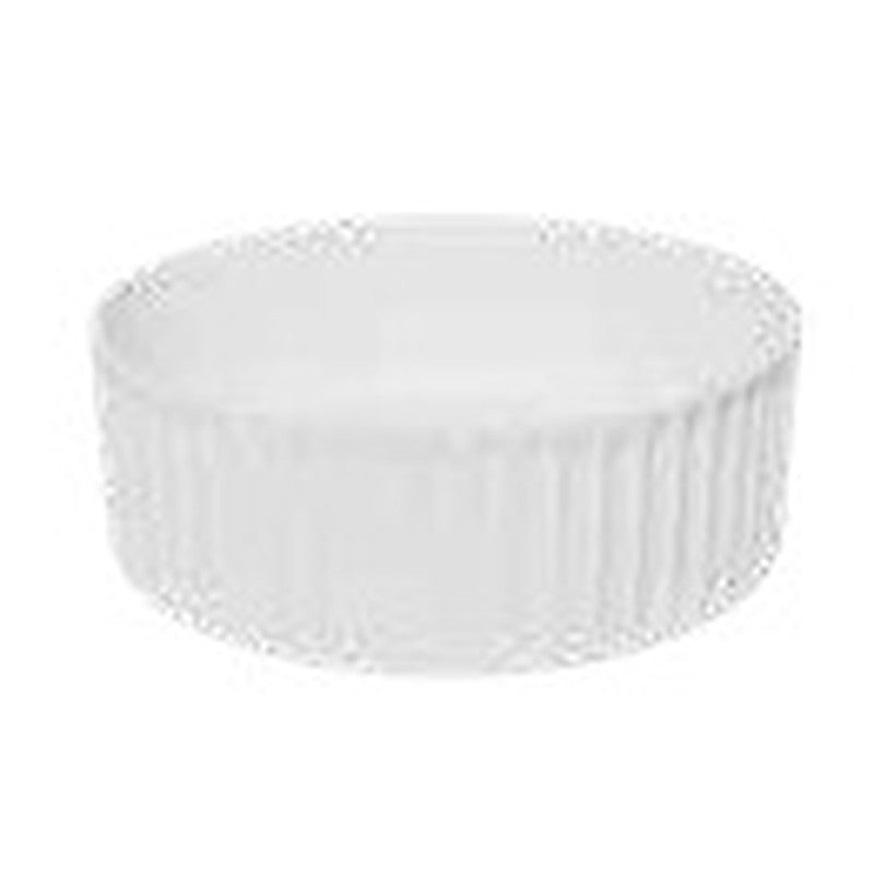 Grova fluted round countertop basin