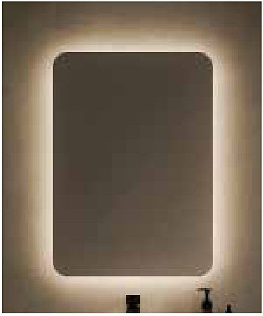 Halia Rectangular Backlit LED Mirror close-up