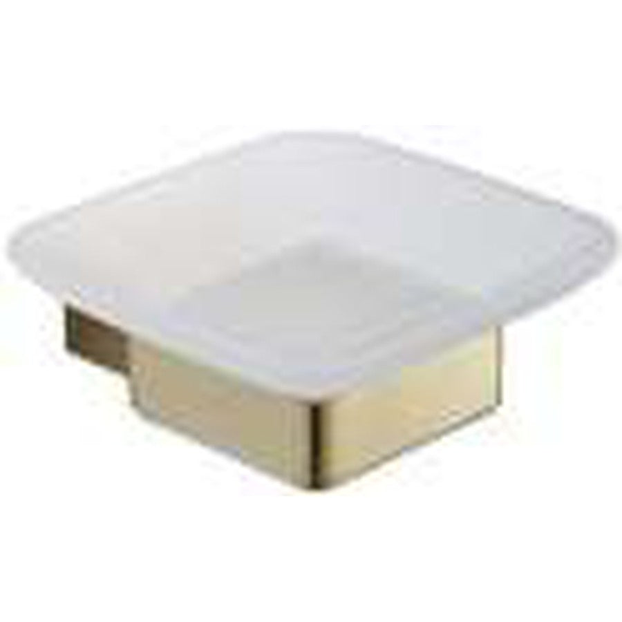Halo Soap Dish, Brushed brass