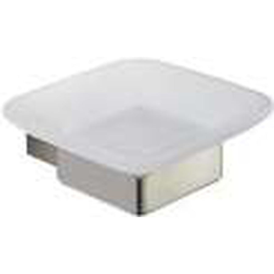 Halo Soap Dish, Brushed nickel