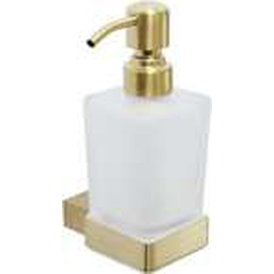 Halo Soap Dispenser, Brushed brass