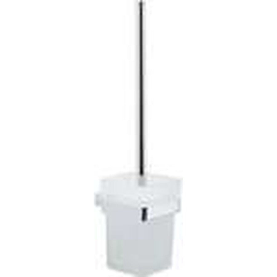Halo Toilet Brush Set, Chrome