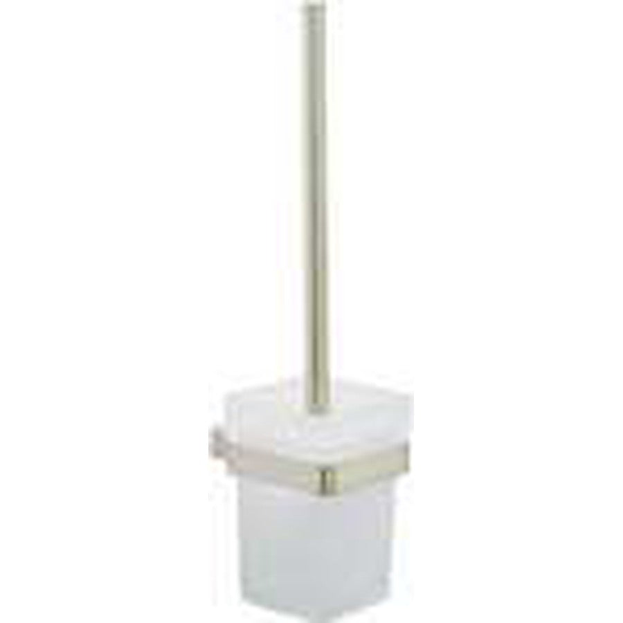 Halo Toilet Brush Set, Brushed nickel