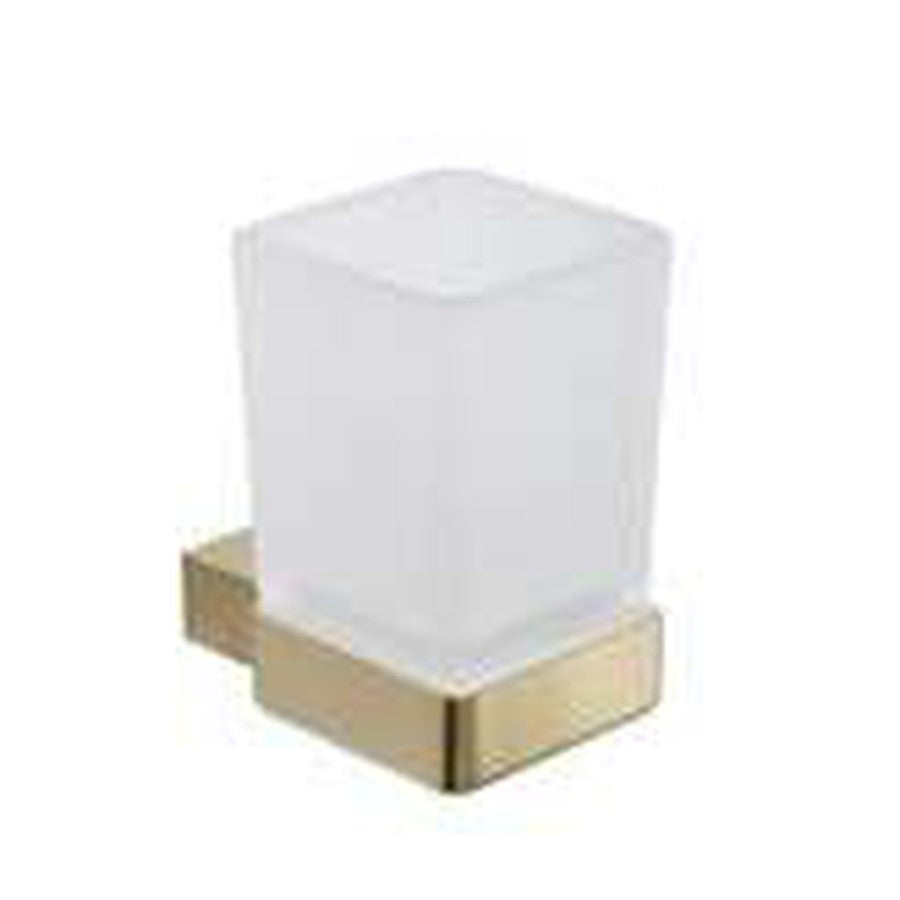 Halo Tumbler Holder, Brushed brass