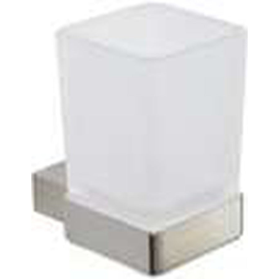 Halo Tumbler Holder, Brushed nickel