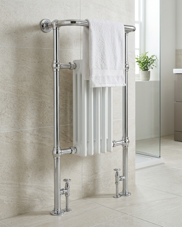 Hampstead Traditional Towel Radiator with Valves