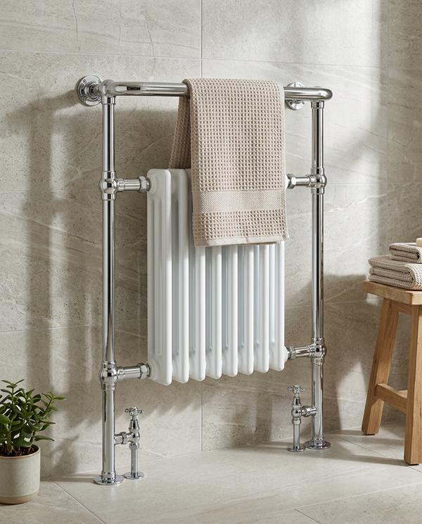 Hartfield Traditional Towel Radiator with Valves