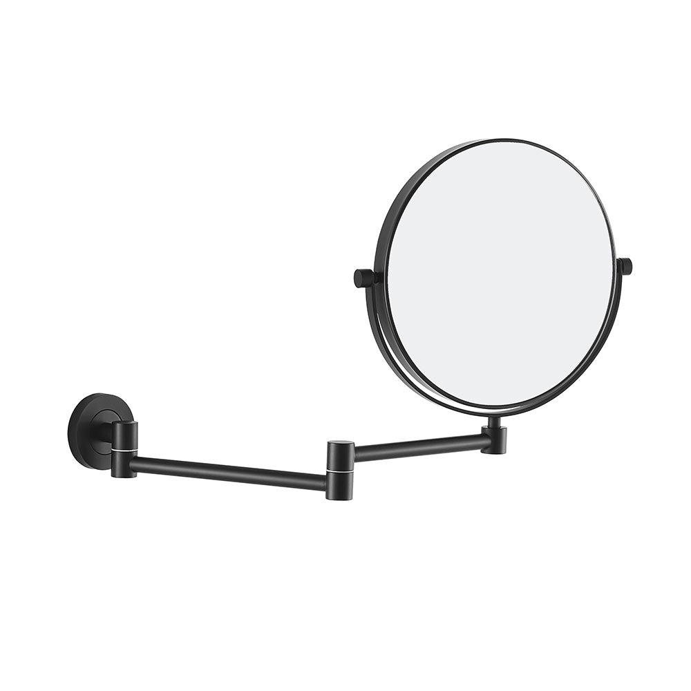 Hutton Reversible 5x Magnifying Wall Mirror - Black