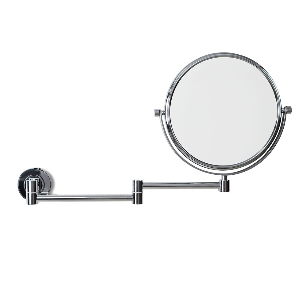 Hutton Reversible 5x Magnifying Wall Mirror - Chrome