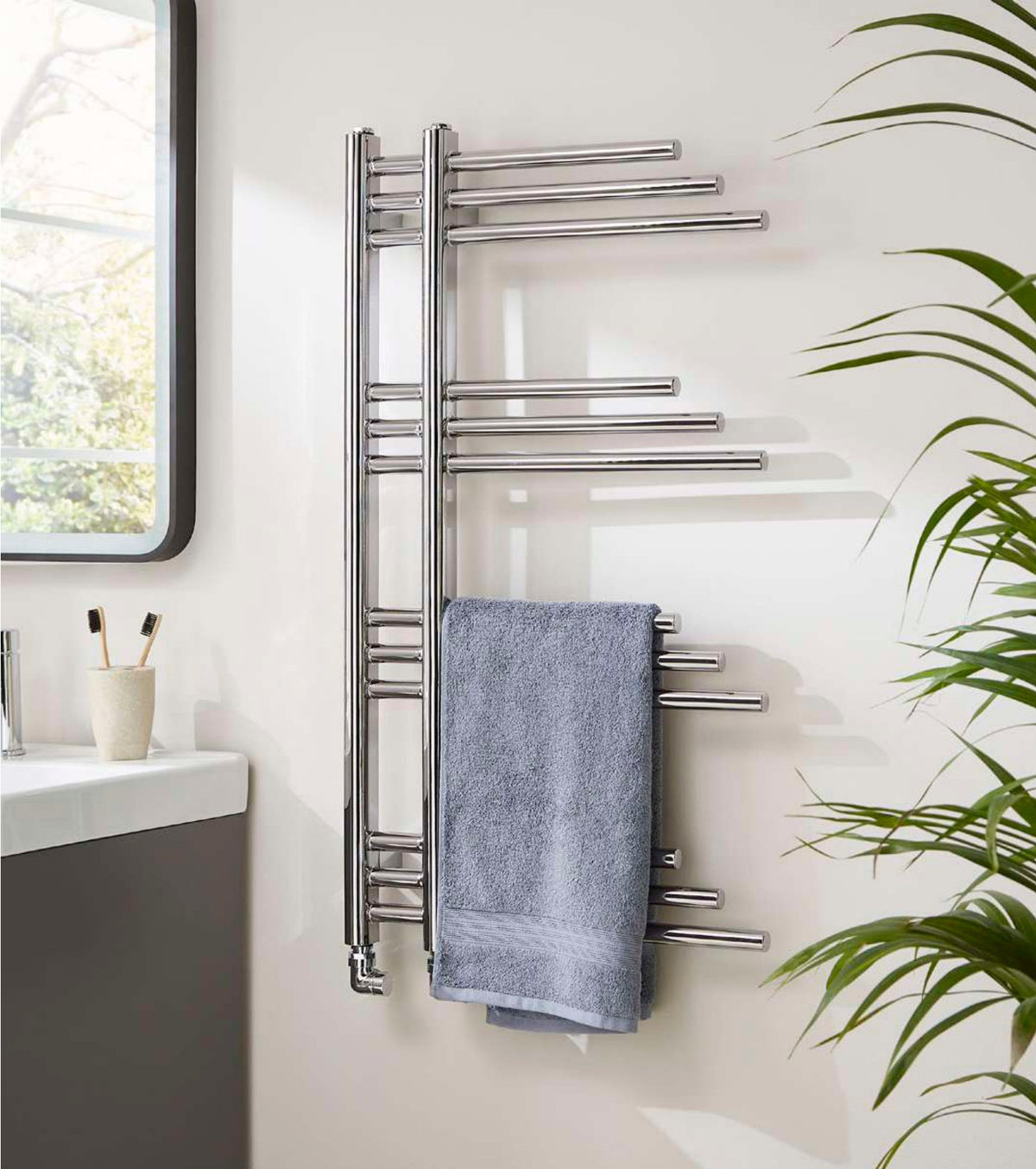 Hudson Chrome Heated Towel Rail