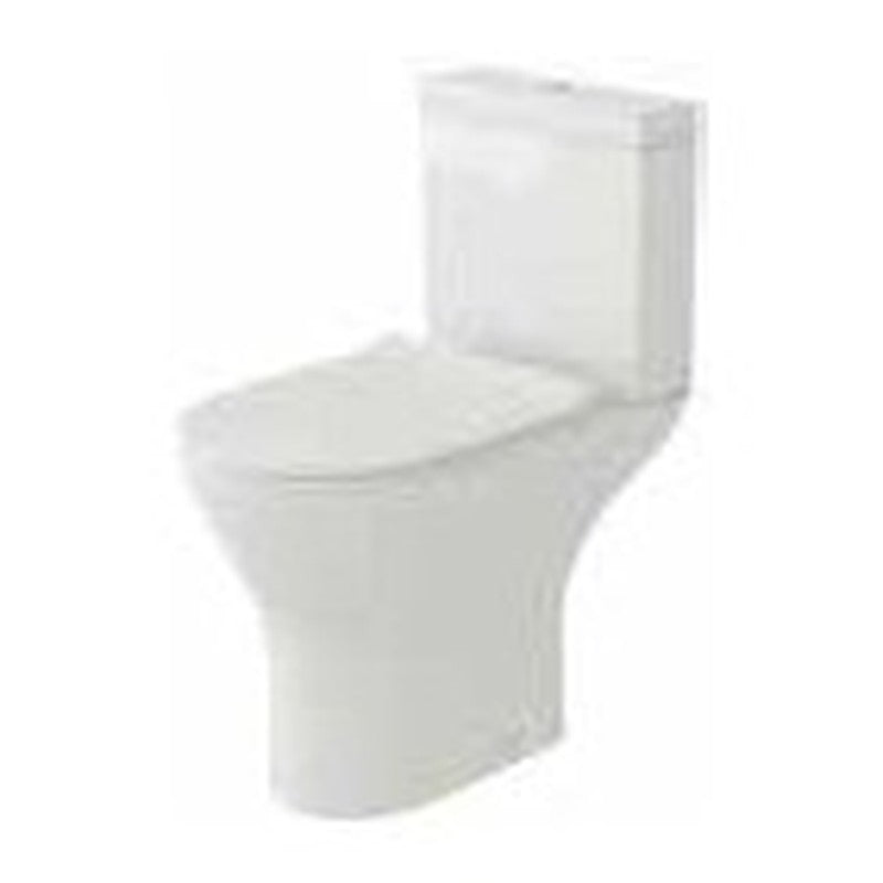 Ikona close coupled toilet, tall open back