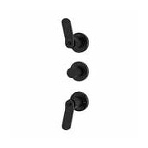 Industra 2-Outlet Concealed Shower Valve – Matt Black